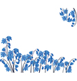Spring floral frame vector image