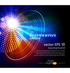 Abstract background with ball vector image