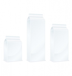 Milk packages vector image