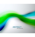 Blurred abstract blue green wave background vector image