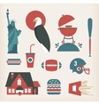 American stereotypes vector image