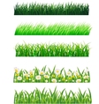 Grass collection vector image