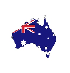 Australia map vector image