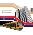 City traffic vector image