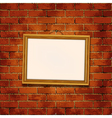 Old wooden frame vector image