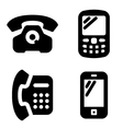 Phone icons vector image