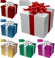 Gift boxes vector image
