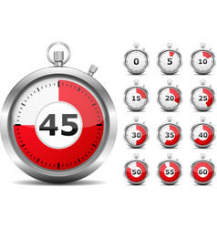 Red Timers vector image