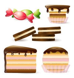 Cake and Biscuits vector image