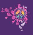 Peace sign graphic vector image