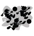 Cheerful soccer vector image