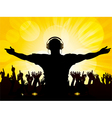 Dj vector image