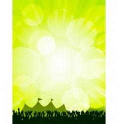 Festival and crowd vector image