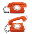 Old-fashion phone vector image