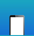Smartphone copyspace on blue background Smartphone copyspace on blue background vector image