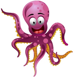Cute octopus vector image
