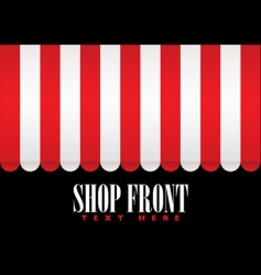 Shop front awning vector image