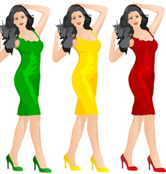Beautiful woman vector image
