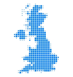 Map of Great Britain vector image