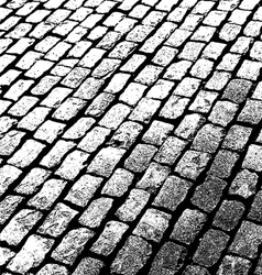 Old brick walkway vector image