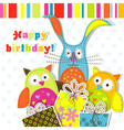 Children Birthday Card vector image