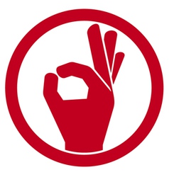 OK symbol vector image