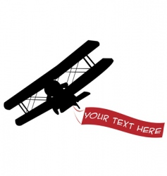 Airplane silhouette vector image