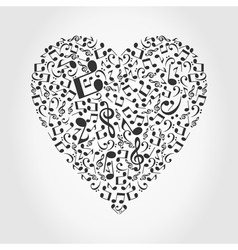 Love music vector image