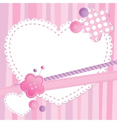 Cute frame vector image
