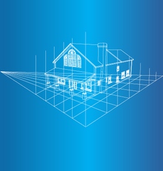 House 3D background vector image
