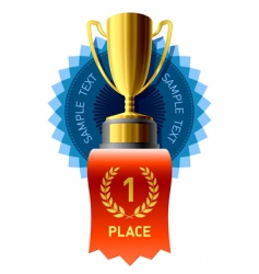 Gold award vector image