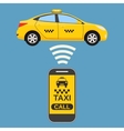 Taxi mobile app concept vector image