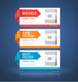 Colorful Origami Style Options Banner vector image
