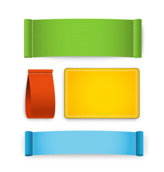 Colorful clothing label set vector image