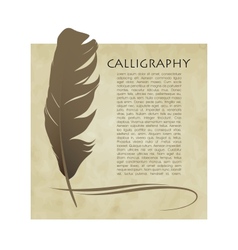 Calligraphic pen vector image