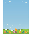 Easter landscape vector image