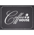 Chalkboard Coffee House Design vector image