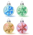 Christmas balls vector image