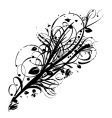 Graphic bloom grunge vector image