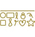 Set of frames and shapes vector image