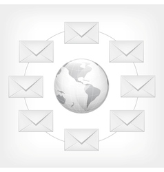 Mail concept vector image