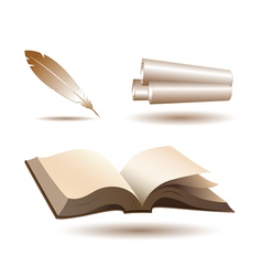 Book icons vector image