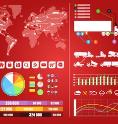 Cargo infographics vector image
