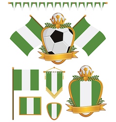 Nigeria flags vector image