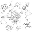 Comic elements vector image