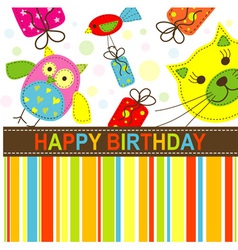 Children Birthday Card vector image