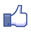 Hand with thumb up vector image