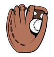 Baseball glove icon icon cartoon vector image