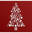 Christmas tree decoration vector image