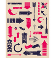 Arrows collection vector image